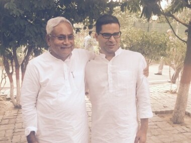 Nitish Kumar and Prashant Kishor. Twitter @akhileshsharma1