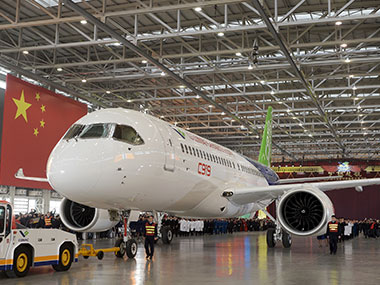 China's unveils first big passenger jet, set to compete with Boeing, Airbus China's unveils first big passenger jet, set to compete with Boeing, Airbus