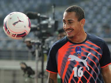 Gustavo dos Santos Marmentini of Delhi Dynamos FC. ISL