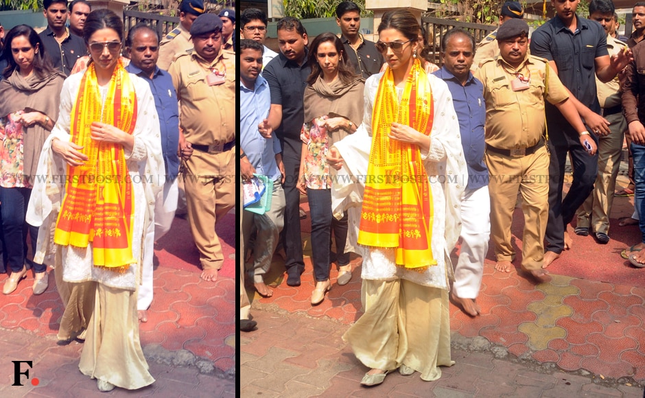 Deepika Padukone spotted at Siddhivinayak temple before release of