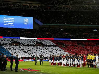 Watch: 70,000 football fans unite at Wembley to honour Paris victims with a moving rendition of 'La Marseillaise'