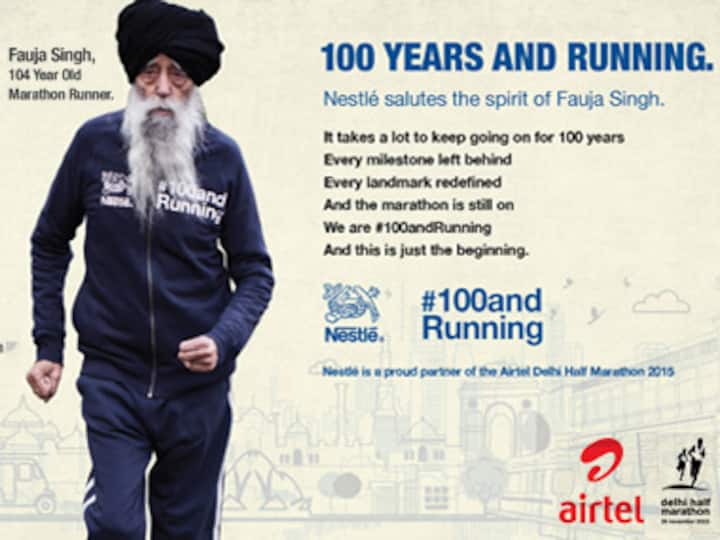 100 years and running Nestlé salutes the spirit of Fauja Singh