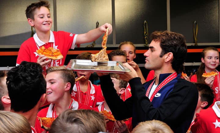 From ball boy to an all-time legend: A look at Roger Federer’s Basel pizza party over the years