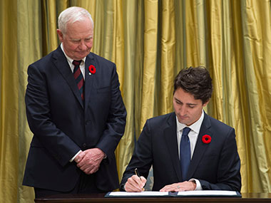 Justin Trudeau sworn in as Canada's PM with a new-look Cabinet and promise of big changes Justin Trudeau sworn in as Canada's PM with a new-look Cabinet and promise of big changes