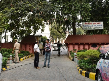 Security stepped up at New Delhi's Kerala House, amid rumours of 'beef fest' Security stepped up at New Delhi's Kerala House, amid rumours of 'beef fest'
