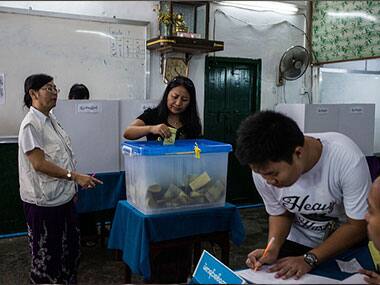 Millions voted in historic Myanmar elections on Sunday. Image source: Getty images