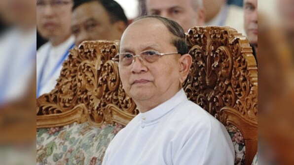 Myanmar elections: President Thein Sein pledges he will 'transfer power peacefully' to Suu Kyi's party