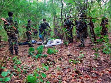 Five security men injured in Naxal ambush in Chhattisgarh Five security men injured in Naxal ambush in Chhattisgarh