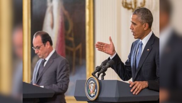 Obama, Hollande urge Russia to focus Syria attacks on Islamic State