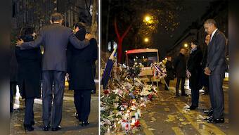 Barack Obama visits Bataclan concert hall, pays tribute to victims of Paris attacks