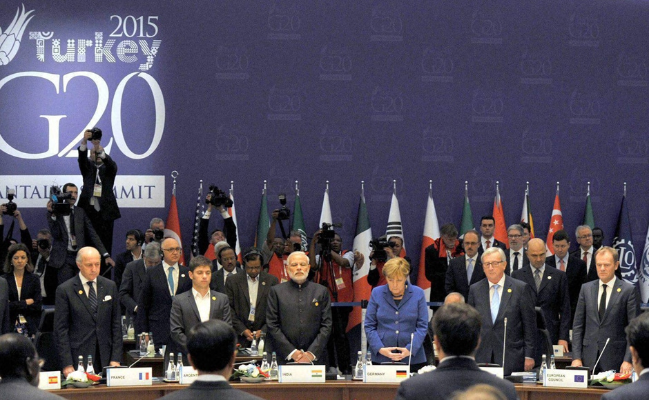 At G20 summit, world leaders discuss inclusive growth, condemn Paris