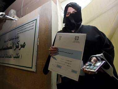 Three activists stopped from contesting elections as Saudi women launch first vote bid