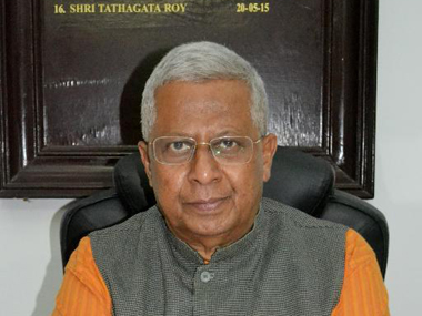 Mamata vs Governor row escalates: TMC workers show black flags to Tathagata Roy for backing KN Tripathi Mamata vs Governor row escalates: TMC workers show black flags to Tathagata Roy for backing KN Tripathi