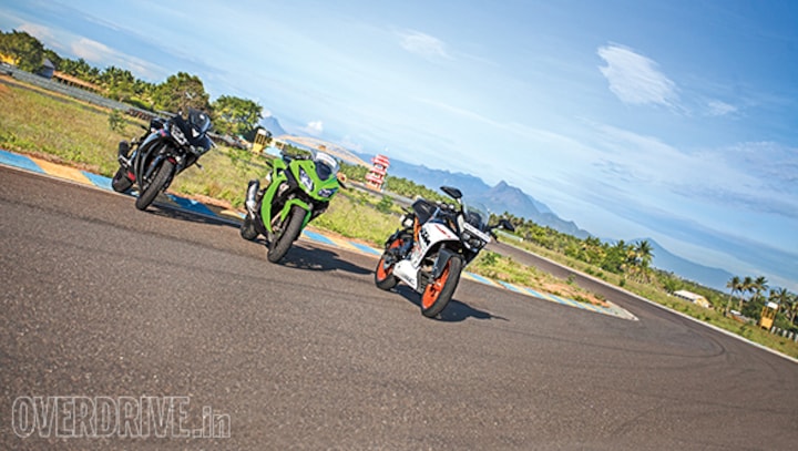 Track test: Yamaha YZF-R3 vs KTM RC390 vs Kawasaki Ninja 300