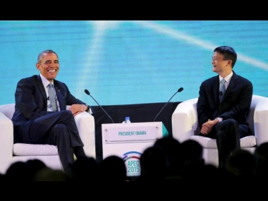 Shunning protocol, an all-smiles Barack Obama interviews 'eccentric' Alibaba billionaire Jack Ma Shunning protocol, an all-smiles Barack Obama interviews 'eccentric' Alibaba billionaire Jack Ma