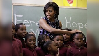 Michelle Obama says addressing crisis in girl's education requires challenging cultural beliefs