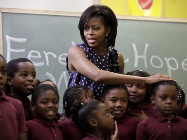 Michelle Obama says addressing crisis in girl's education requires challenging cultural beliefs Michelle Obama says addressing crisis in girl's education requires challenging cultural beliefs