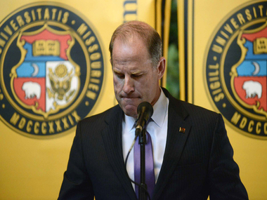 University of Missouri president leaves over race complaints after campus erupts in open revolt University of Missouri president leaves over race complaints after campus erupts in open revolt