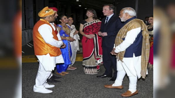 Modi at Wembley sticks to James Bond, Rupee bonds and 'good days are here' rhetoric after Bihar loss