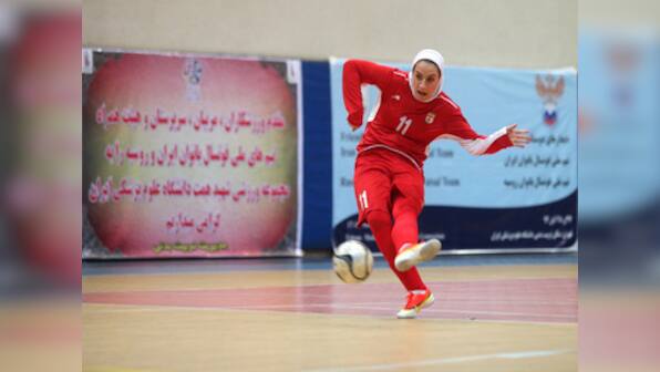 Female footballer leaves Iran, husband overruled