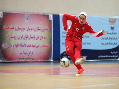 Female footballer leaves Iran, husband overruled Female footballer leaves Iran, husband overruled