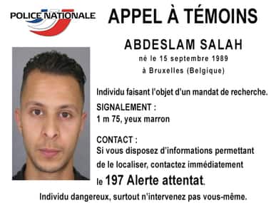 Most Wanted: Salah Abdeslam/ AFP