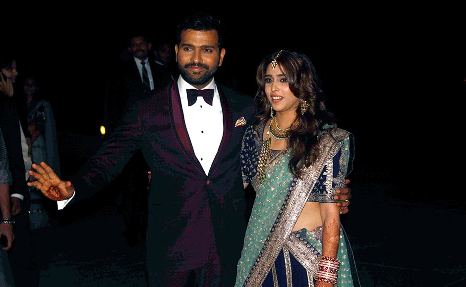 Indian cricketer Rohit Sharma and Ritika Sajdeh during their wedding ceremony in Mumbai, India on December 13, 2015. SOLARIS IMAGES