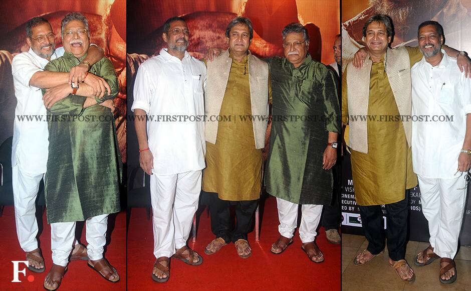 Nana Patekar with Vikram Gokhale and Mahesh Manjrekar Firstpost/Sachin Gokhale