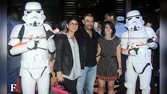 Stormtroopers and stars attend the Star Wars: The Force Awakens premiere in Mumbai