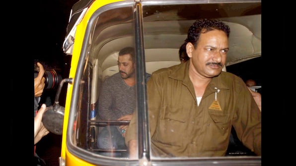 Bhai rides a rickshaw! Salman Khan and actor Nikhil Dwivedi take an auto in Mumbai