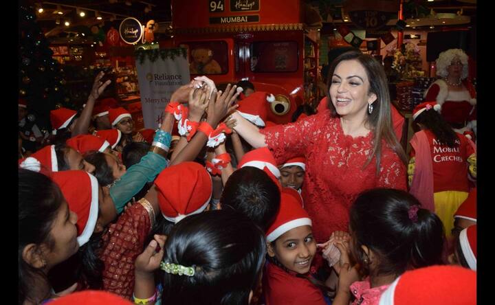 Cheering them up! Nita Ambani celebrates Christmas with underprivileged children in Mumbai