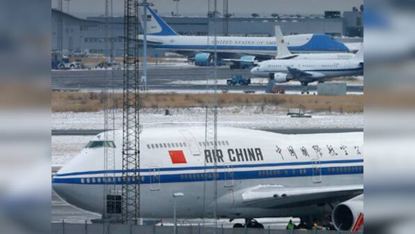 Firefighters spray wrong plane with foam at Chinese airport