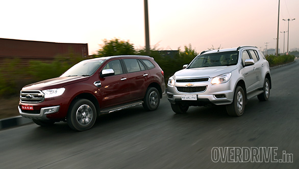 Exclusive comparo: 2016 Ford Endeavour vs Chevrolet Trailblazer Exclusive comparo: 2016 Ford Endeavour vs Chevrolet Trailblazer