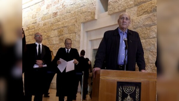 Israel's Supreme Court sentences ex-PM Ehud Olmert to jail for 18 months on bribery charge