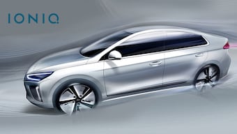 Hyundai Ioniq is a stylish hybrid sedan slated for 2016