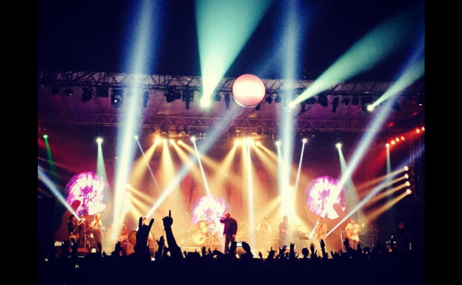 The NH7 stage Delhi at it's brightest. The popular music festival now moves on to Pune this weekend. Image credit: @emcee.giteshsingh Instagram The NH7 stage Delhi at it's brightest. The popular music festival now moves on to Pune this weekend. Image credit: @emcee.giteshsingh Instagram