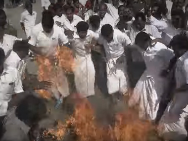 Remember that adage about playing with matches? These AIADMK effigy burners should have paid heed Remember that adage about playing with matches? These AIADMK effigy burners should have paid heed