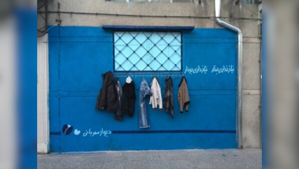 Together in Tehran: Iranians raise 'walls of kindness' to help the homeless