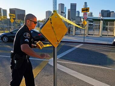 Los Angeles defends school closure after email threat