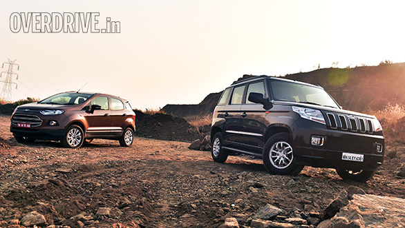 Exclusive Comparo: 2016 Ford EcoSport Vs Mahindra TUV300 Exclusive Comparo: 2016 Ford EcoSport Vs Mahindra TUV300