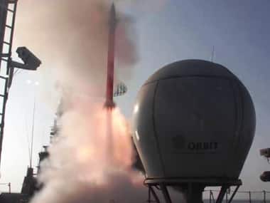 Barak 8 test fire. Image courtesy: Twitter/@SpokespersonMoD
