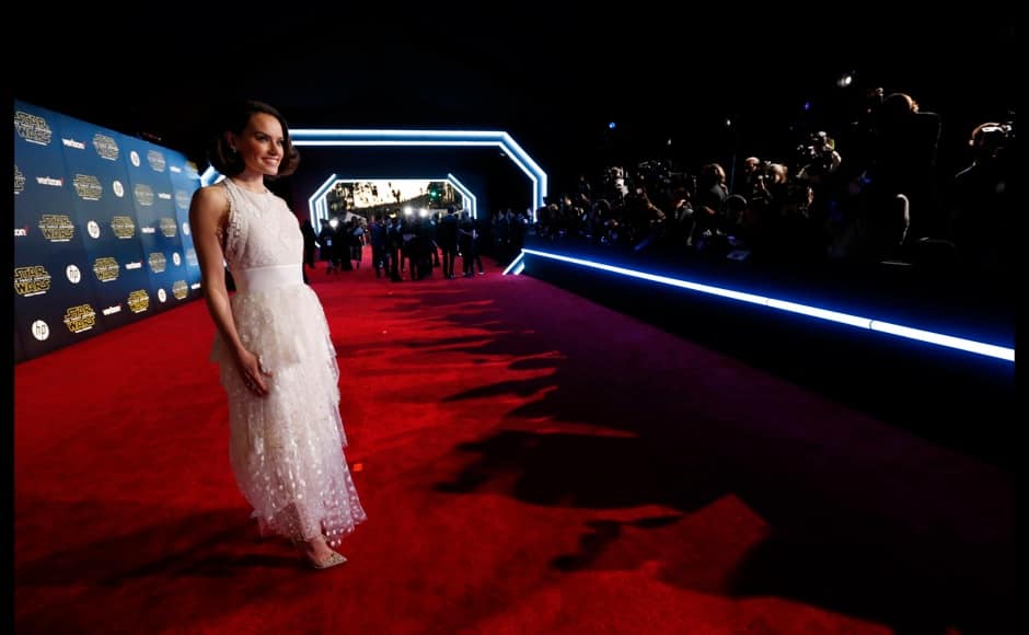 Actress Daisy Ridley arrives at the premiere of 