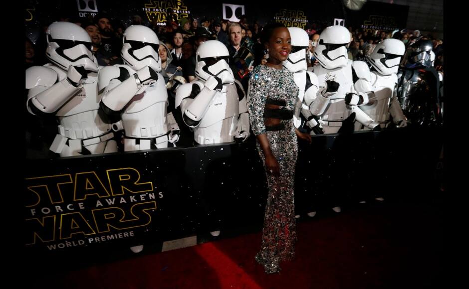 Actress Lupita Nyong'o arrives at the premiere of 