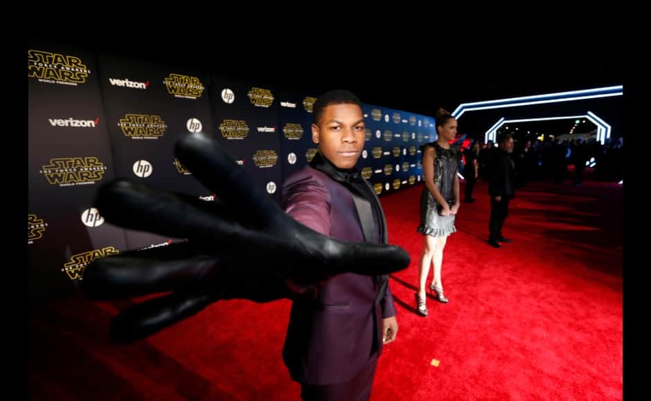 Actor John Boyega arrives at the premiere of 