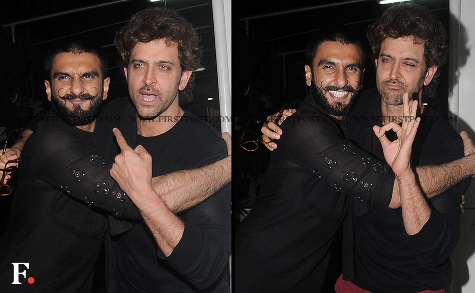 Hrithik Roshan, Ranveer Singh's Bromance At Bajirao Mastani Special ...