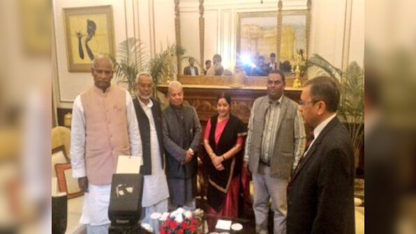 Sushma Swaraj meets Madhesi leaders, assures support for an 'inclusive Nepal'