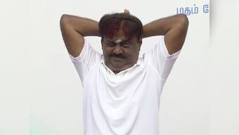 Not thalaivaa, only saliva: Vijayakanth spits at journalists; AIADMK lawyer files complaint for insulting Jaya