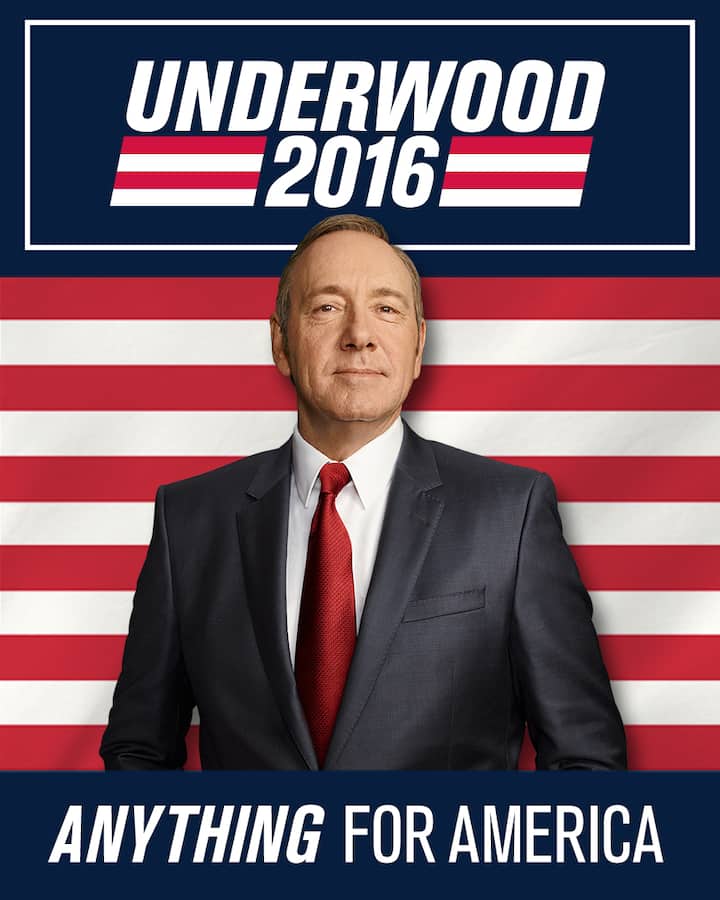 Frank Underwood is back! New House of Cards trailer premieres during Republican debate