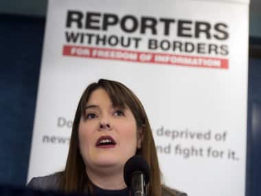 Delphine Halgand, USA Director of Reporters Without Borders. AFP