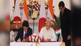 From defence pact to bullet train, here’s a roundup of Japan PM Shinzo Abe’s first day in India